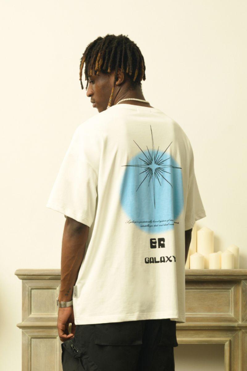 Empty Reference Galaxy White Star Tee