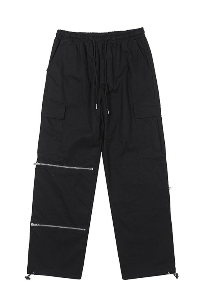 CZ Pure Black Patchwork Cargos