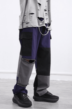 CZ Purple/Gray Patchwork Cargos