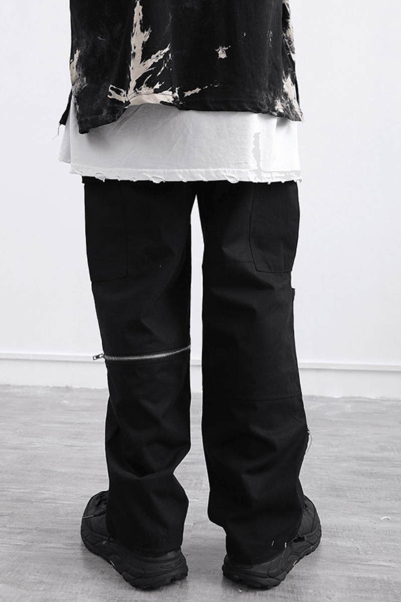 CZ Pure Black Patchwork Cargos