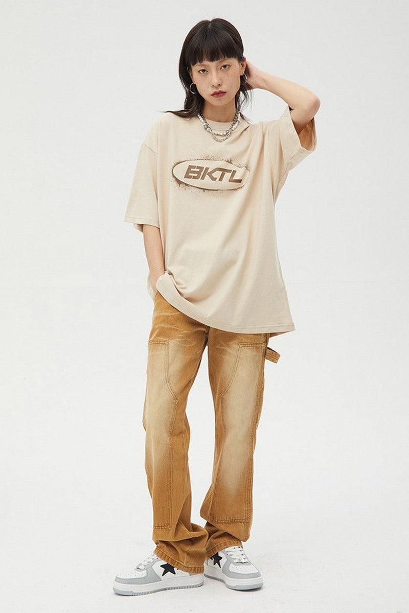 CZ Washed Ocher Tooling Jeans