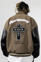 New Century Embroidered Varsity Jacket