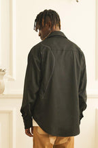 Empty Reference Stitched Contrast LS Shirt
