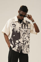 Empty Reference Killer Print Retro Cuban Shirt