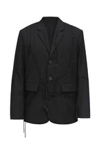 STEEPC Drawstrings Tailored Suit Jacket